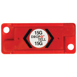 image of Red 15G Resettable Drop-N-Tell Indicators - 7/8 in x 2 in x 1/4 in - 8353