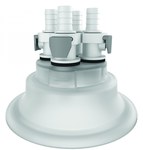 image of Justrite Polypropylene Carboy Cap Adapter - 120 mm Width - 3.7 in Height - 697841-18236