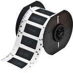 image of Brady PermaSleeve B33D-500-2-344BK Die-Cut Printer Sleeve - 2 in x 0.851 in - Polyolefin - Black - B-344 - 98221