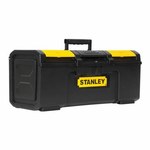 image of Stanley Yellow/Black Plastic Toolbox - 23.5 in Length - 11 in Wide - STST24410