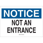 image of Brady B-302 Polyester Rectangle White Door Sign - 10 in Width x 7 in Height - Laminated - 95279