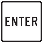 image of Brady B-959 Aluminum Square White Stop Signs, Traffic Control Signs & Banners Sign - 18 in Width x 18 in Height - 80094