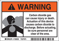 image of Brady B-302 Polyester Rectangle White Chemical Warning Sign - 5 in Width x 3.5 in Height - Laminated - 106055