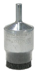 image of Weiler Burr-Rx Nylon Cup Brush - Shank Attachment - 1.15 in Width x 2.55 in Length - 1 in Diameter - 0.026 in Bristle Diameter - 86104