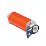 image of Brady 13403 Printer Label Roll - 7 in x 33 ft - Orange - B-584