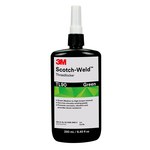 image of 3M Scotch-Weld TL90 Green Threadlocker 62617 - Medium Strength - 8.45 fl oz Bottle