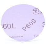 image of 3M Hookit 360L Coated Aluminum Oxide Purple Hook & Loop Disc - Film Backing - 3 mil Weight - P600 Grit - Extra Fine - 3 in Diameter - 19623