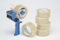 image of AbilityOne Skilcraft Clear Package Sealing Tape - 2 in Width x 55 yd Length - 6872
