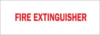 image of Brady Bradyglo B-302 Polyester White Fire Equipment Sign - 14 in Width x 5 in Height - Laminated - 85257