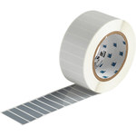 image of Brady THT-6-362-10 Die-Cut Printer Label Roll - 0.5 in x 0.75 in - Metallized Vinyl - Silver - B-362 - 55060