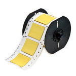 image of Brady B33D-1000-2-342YL Die-Cut Printer Sleeve - 2 in x 1 in - Polyolefin - Yellow - B-342 - 96773