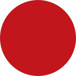 image of Shipping Supply Red Inventory Control & Identification Label - 1/2 in diameter Width - Circle Shape Height - 10381