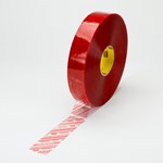 image of 3M Scotch 3779 Clear Printed Box Sealing Tape - Pattern/Text = CHECK SEAL BEFORE ACCEPTING - 48 mm Width x 914 m Length - 1.9 mil Thick - 46448