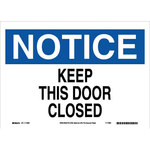 image of Brady B-558 Recycled Film Rectangle White Door Sign - 14 in Width x 10 in Height - 118260