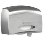 image of Kimberly-Clark 09601 Bathroom Tissue Dispenser - Metallic - 9.75 in