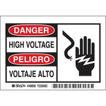 image of Brady Electrical Safety Sign - Language English / Spanish - 49858