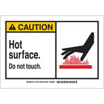image of Brady B-401 Polystyrene Rectangle Yellow Equipment Safety Sign - 14 in Width x 10 in Height - 26563