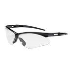 image of Bouton Optical Anser 250-AN-10100 Universal Polycarbonate Standard Safety Glasses Clear Lens - Black Frame - Wrap Around Frame - 899558-00141