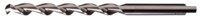 image of Cleveland 2565 #26 Parabolic Taper Length Drill C16245 - Right Hand Cut - Notched 118° Point - Bright Finish - 5.375 in Overall Length - 3 in Spiral Flute - High-Speed Steel - Tanged Shank