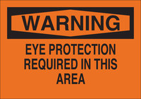 image of Brady B-302 Polyester Rectangle Orange PPE Sign - 14 in Width x 10 in Height - Laminated - 85058