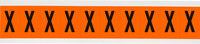 image of Brady 6560-X Letter Label - Black on Orange - 7/8 in x 1 1/2 in - B-946 - 65633