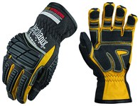 image of Mechanix Wear EXT-75 Black 9 Cowhide Armortex Kevlar/Leather/Nylon/Polyurethane/Spandex Mechanic's Gloves - Thermoplastic Elastomer Knuckles & Fingers Coating - EXT-75-009