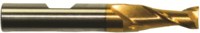 image of Cleveland End Mill C32501 - 3/16 in - M42 High-Speed Steel - 8% Cobalt - 2 Flute - 3/8 in Straight w/ Weldon Flats Shank