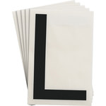 image of Brady Toughstripe 121757 Letter Label - Black - 6 in x 8 in - B-514 - 70979