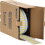 image of Brady Permasleeve PS-250-2-YL-S Die-Cut Printer Sleeve - 2 in x 0.439 in - Polyolefin - Yellow - B-342 - 91561