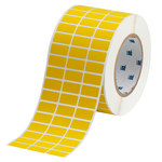image of Brady THT-5-437-10-YL Die-Cut Printer Label Roll - 1 in x 1/2 in - PVF - Yellow - B-437 - 30169