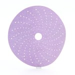 image of 3M Hookit Coated Aluminum Oxide Purple Hook & Loop Disc - Paper Backing - C Weight - P500 Grit - Extra Fine - 6 in Diameter - 01810