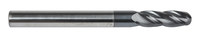 image of Dormer S247 Ball-Nosed End Mill 7648902 - 3/16 in - Carbide