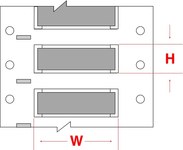 image of Brady Permasleeve 2HX-1000-2-GY-J-2 Die-Cut Printer Sleeve - 0.984 in x 1.236 in - Polyolefin - Gray - B-7642 - 65396