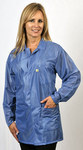 image of Tech Wear LOJ-23-LRG ESD / Anti-Static Jacket - Large - Blue - LOJ-23 LG