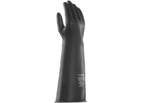 image of Ansell Marigold ME104 Black 10.5 Chemical-Resistant Gloves - 17 in Length - Smooth Finish