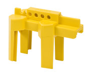 image of Brady Prinzing Yellow Polypropylene Ball Valve Lockout 45344 - 0.5 to 2.5 in Compatible Diameter - 754476-45344