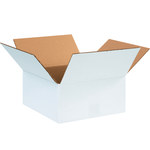 image of Oyster White Corrugated Boxes - 12 in x 12 in x 6 in - 1376