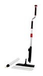 image of 3M Scotch-Brite Polyester Flat Mop - Black Telescoping Handle - Flat Mop Connection - 5 in Head Width - 08475