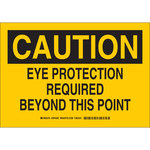 image of Brady Prinzing B-401 Plastic Rectangle Yellow PPE Sign - 14 in Width x 10 in Height - 42156