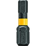 image of Dewalt IMPACT READY 1/8 in Hex Flextorq Power Bit DWA1HX18IRB - 1/4 in Shank - S2 Steel - 1 in Length - 34010