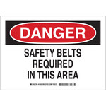 image of Brady B-555 Aluminum Rectangle White Confined Space Sign - 10 in Width x 7 in Height - 41003