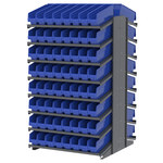image of Akro-Mils APRD18048 Fixed Rack - Gray - 16 Shelves - APRD18048 BLUE