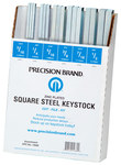 image of Precision Brand Steel Square Keystock 14680 - Zinc Plated Finish