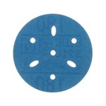 image of 3M Hookit Blue Abrasive Ceramic Aluminum Oxide Hook & Loop Disc - 3 in Diameter Multi-Hole Vacuum Holes - 36146