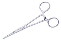 Excelta Two Star Serrated Hemostat - Straight Tip - 6 in Length - 37-SE
