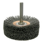 image of Weiler Bore-Rx 86156 Wheel Brush - 4 in Dia - Crimped Round Nylon Bristle