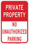 image of Brady B-555 Aluminum Rectangle White Parking Restriction, Permission & Information Sign - 12 in Width x 18 in Height - 129600