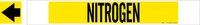 image of Brady 5729-HPHV Strap-On Pipe Marker - Gas - Polyester - Black on Yellow - B-681, B-883 - 56350