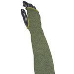 image of PIP Cut-Resistant Arm Sleeve S13ATAFR/4HA-ES6-T S13ATAFR/4HA-ES6-18T - Size 18 in - Green - 39297