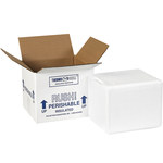 image of White Insulated Shipping Kit - 5 in x 6 in x 4 1/2 in - 13221